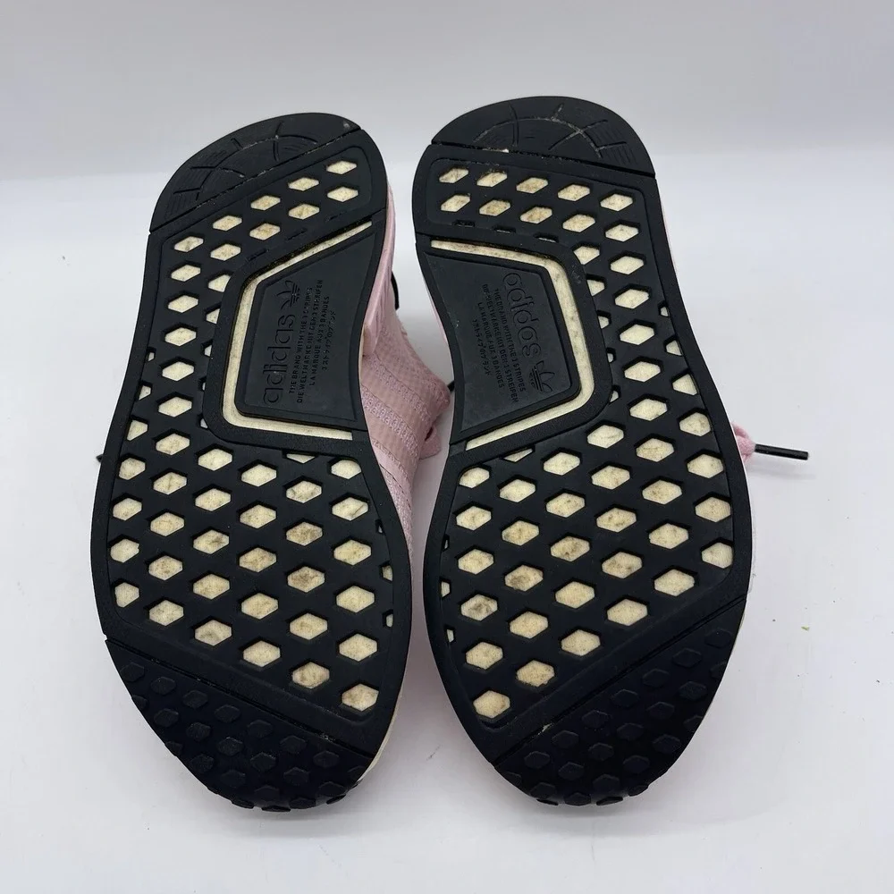 Adidas B37648 Boost NMD R1 Women's Size 7 Running Shoes 'Clear Pink' Sneakers